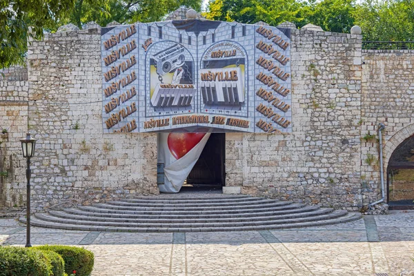 Nis Serbia Sierpnia 2022 Scena Festiwalu Muzyki Jazzowej Nisville Starej — Zdjęcie stockowe