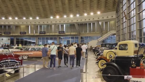 세르비아 베오그라드 2022 Large Collection Various Classic Cars Exhibition Show — 비디오