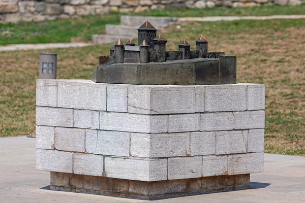 Βελιγράδι Σερβία Ιουλίου 2021 Bronze Model Kalemegdan Fortress Park Capital — Φωτογραφία Αρχείου