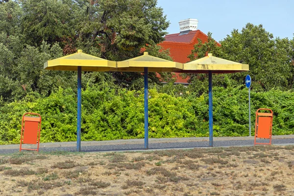 Public Transport Bus Stop Structure Petrovaradin Novi Sad — Stock Photo, Image