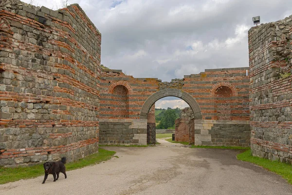 Gamzigrad Serbia June 2022 Entrance Arch Gate Felix Romuliana Unesco — Fotografia de Stock