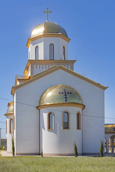 Igreja Ortodoxa Sérvia São Mateus Apóstolo Dia Ensolarado Belgrado — Fotografia de Stock