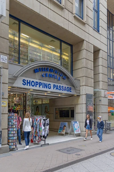 Budapeste Hungria Julho 2022 Millennium Center Shopping Passage Vaci Street — Fotografia de Stock