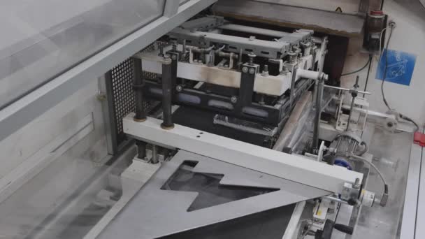 Machine Emballage Production Impression Livres Emballage Sous Vide — Video