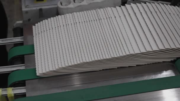 Fjernelse Foldede Papirsider Ved Håndbogsfremstilling – Stock-video