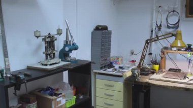 Mücevher Yapıcı Bench Craft Aracı Çifte Çalışma Alanı Yaratıcı Atölye Tavası