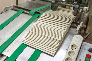 Katlanmış Sayfalar Kitap Üretim Çıkış Akımı ile Taşıyıcı Kayışları