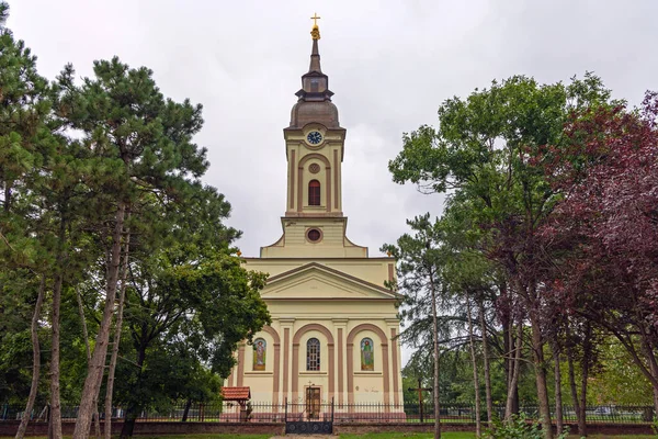 Edificio Iglesia Ortodoxa Rumana Village Vladimirovac Serbia —  Fotos de Stock