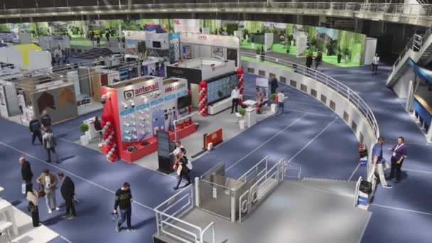 Belgrado Sérvia Abril 2022 Exposição Internacional Indústria Construção Feira Comércio — Vídeo de Stock