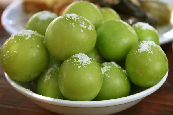 Ciruelas verdes Imagen de stock