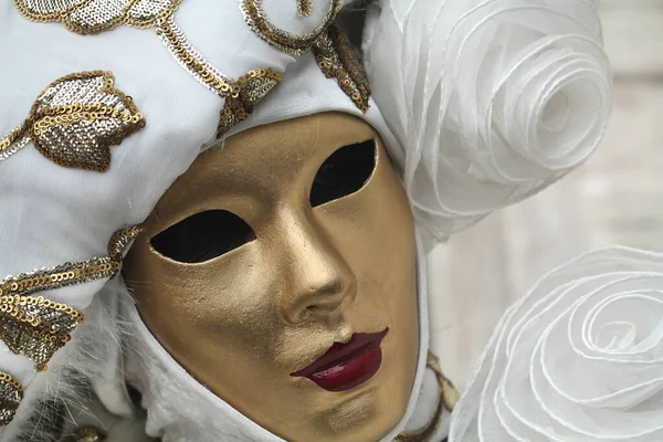Женщина Маске Карнавале Венеции 2016 — стоковое фото