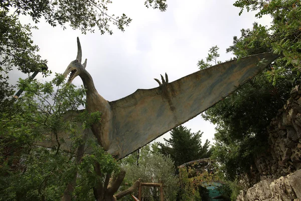 Ajaltoun Lebanon August 2022 Satue Pteranodon Dinosaur Dino City Park — Foto Stock