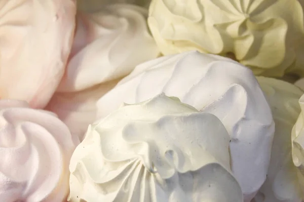 Lots of meringues in an Italian bakery.