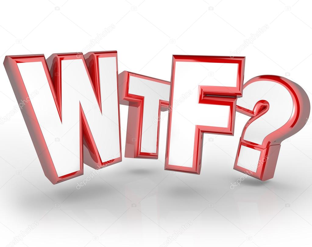 WTF Letters Abbreviation Shocking Surprise Expression