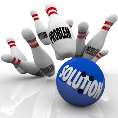 Sorun çözüldü çözüm bowling topu iğne