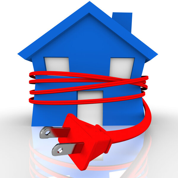 Electrical Cord Strangling House Home Power Energy