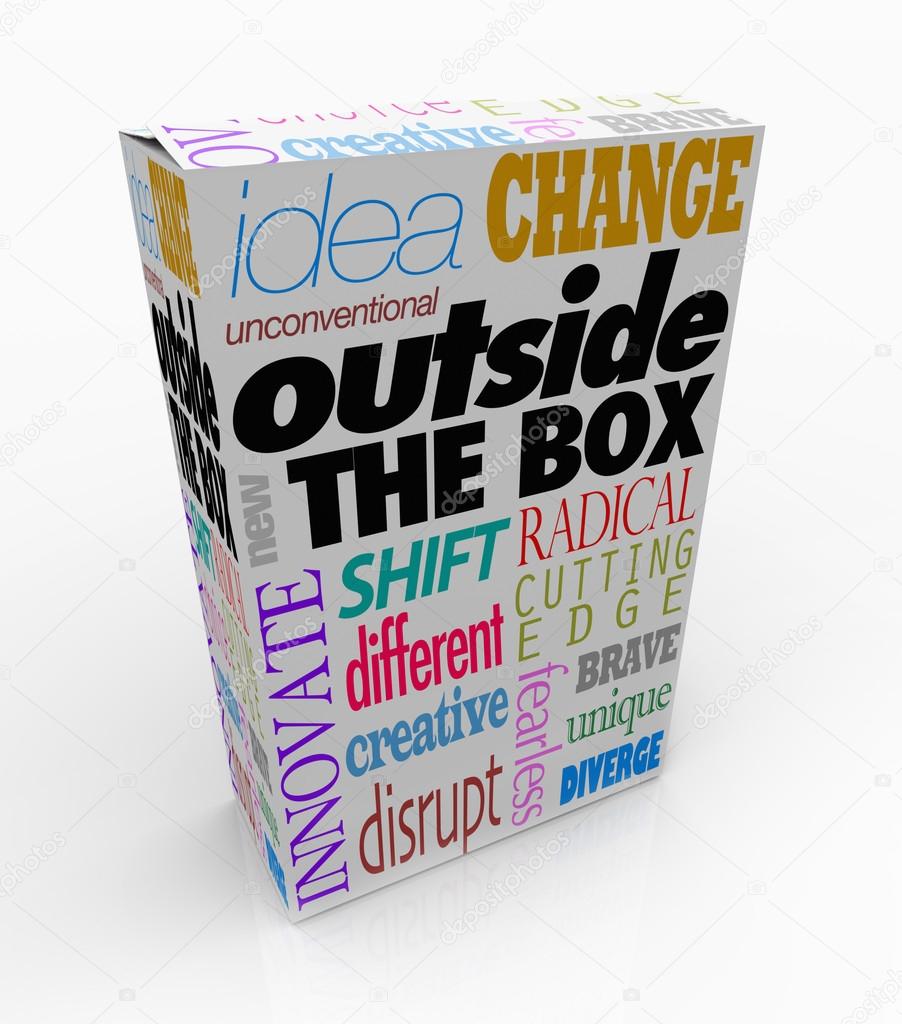 Outside the Box Words on Product Package Innovation