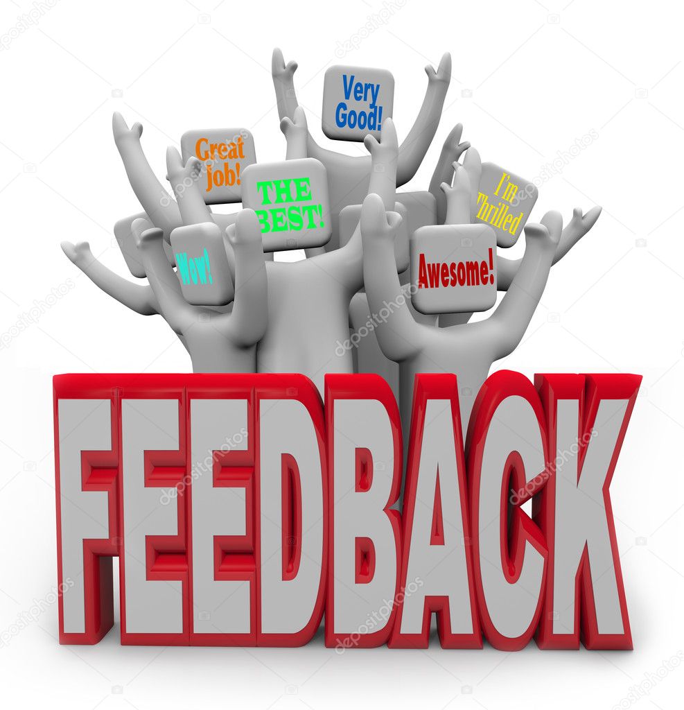 Pleased Satisfied Customers Giving Positive Feedback