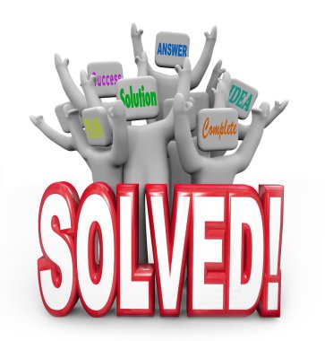 Solved Cheering Solution Answer Plan Goal Achieved clipart