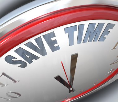 Save Time Clock Management Tips Advice Efficiency clipart