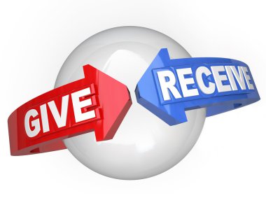 Give and Receive Sharing Support Helping Others clipart