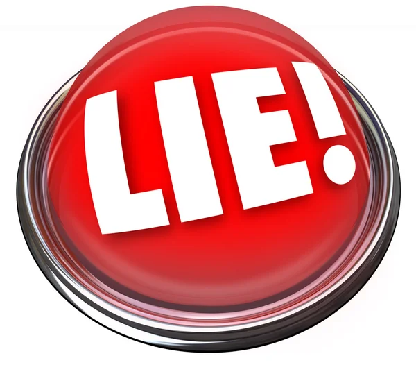 Lie Detector Flashing Red Light Alarm Polygraph Lying — Stock Photo, Image