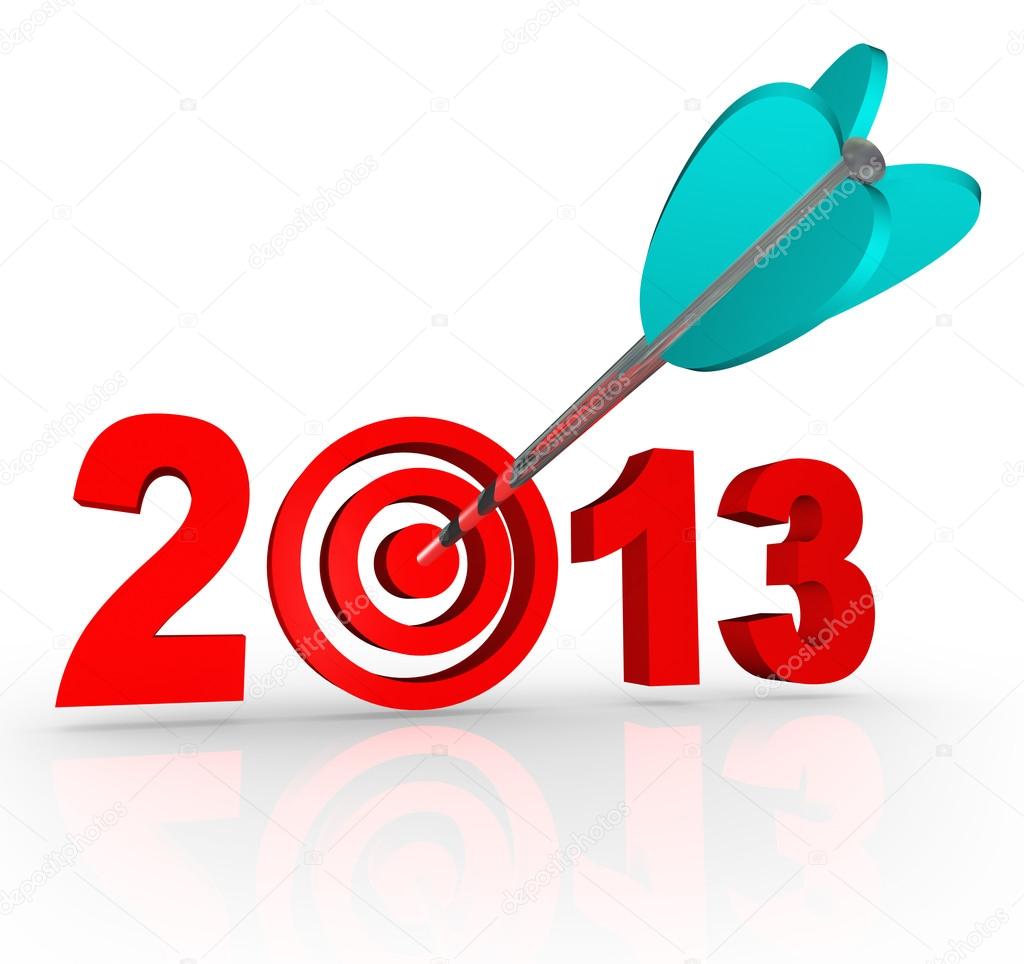 2013 New Year Arrow in Number Target