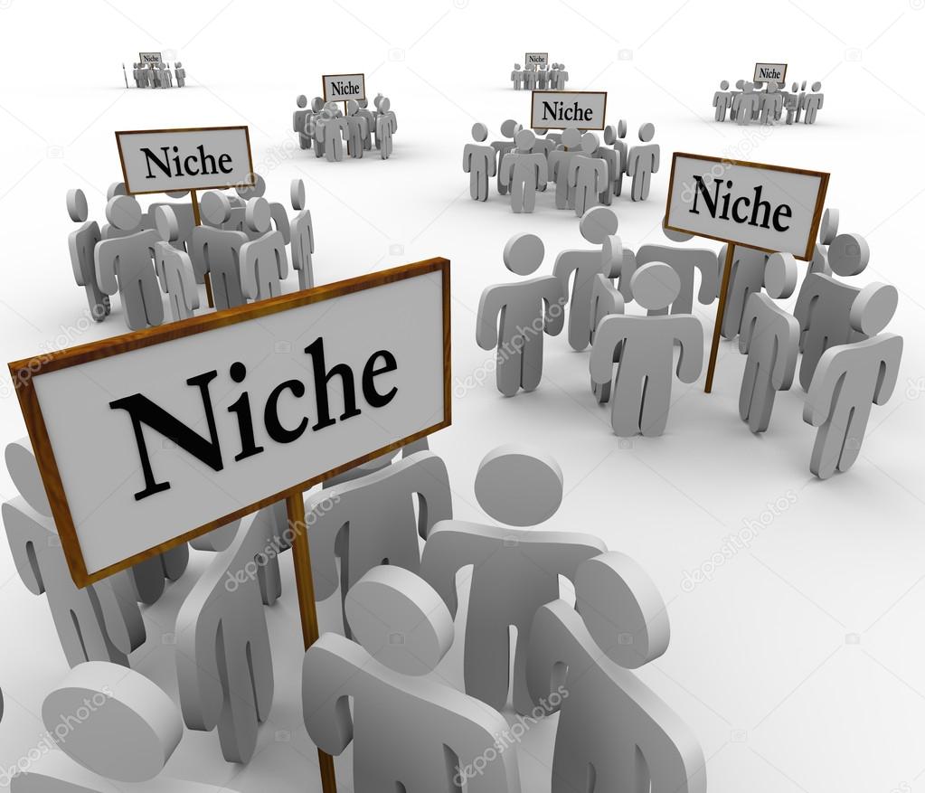 Many Niche Groups Clustered Around Niches Signs