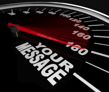 Your Message Speedometer Racing Win Words clipart