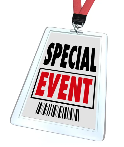 Special Event Badge Lanyard Conference Expo Convention — Stock Photo, Image