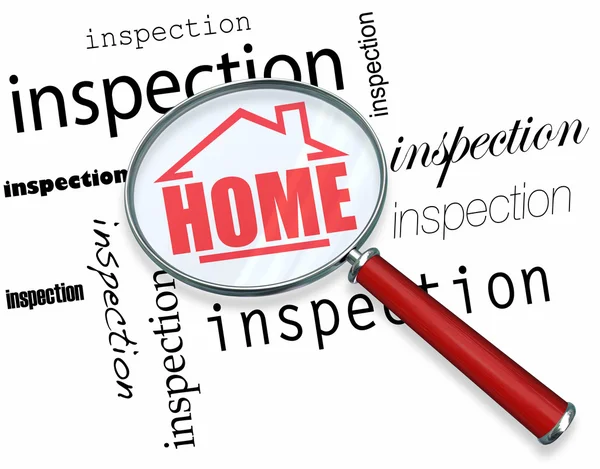 Home Inspection - Magnifying Glass — Stock Photo, Image