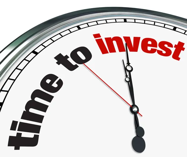 Čas investovat - hodiny — Stock fotografie