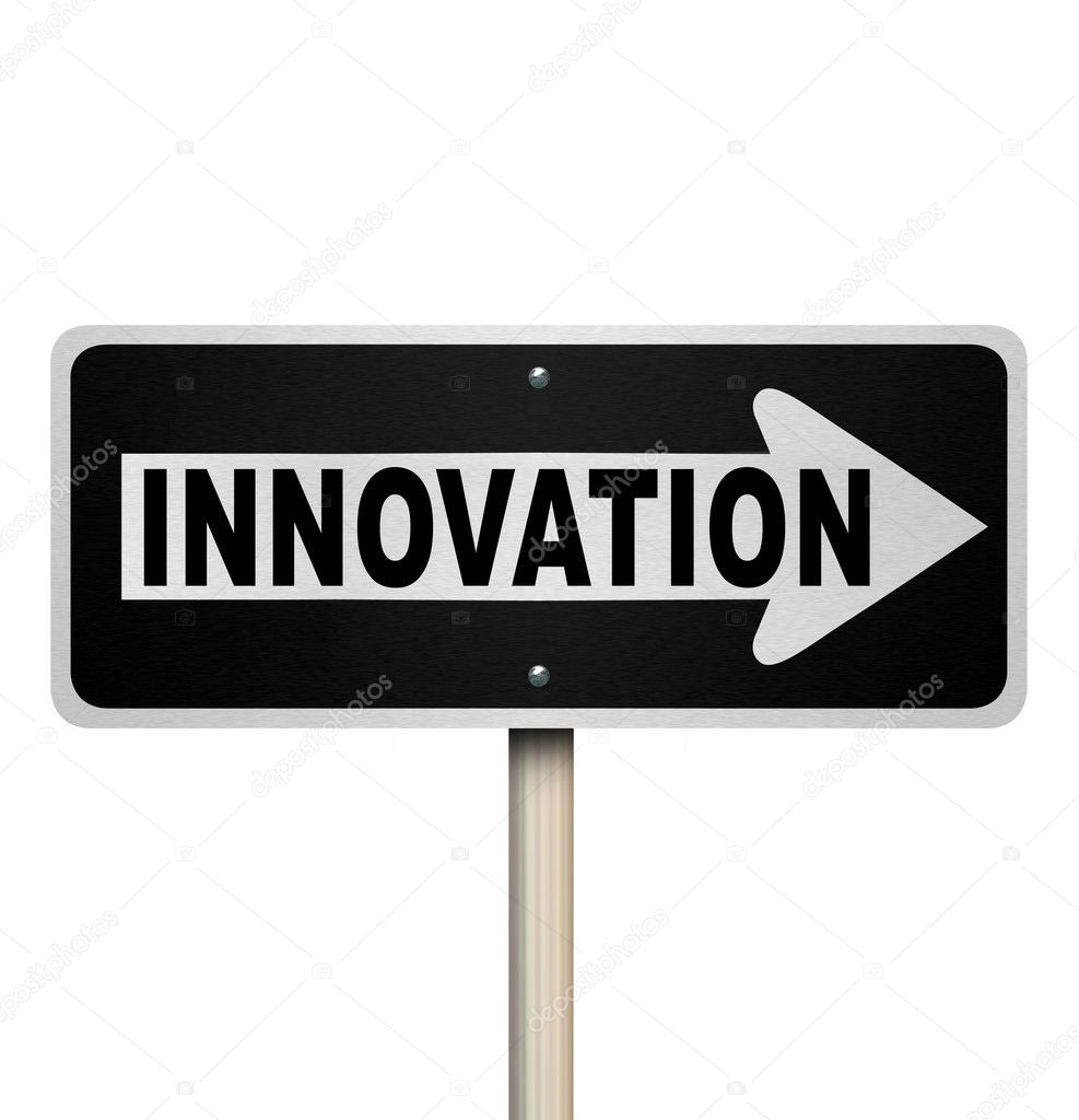 Innovation Road Sign Points Way to Innovative Invention