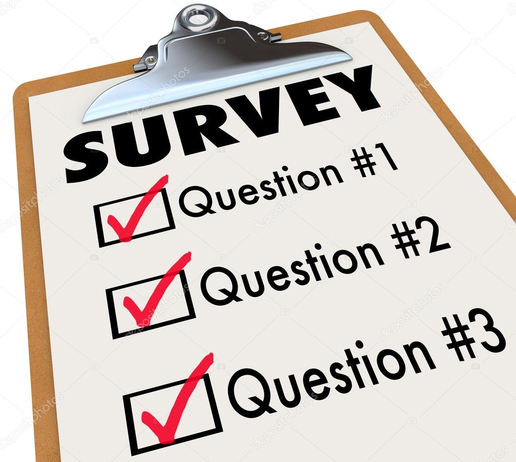 Survey Questionnaire Clipart