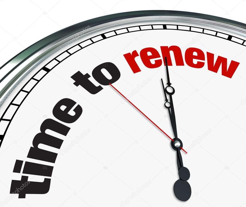 Time to Renew - Clock