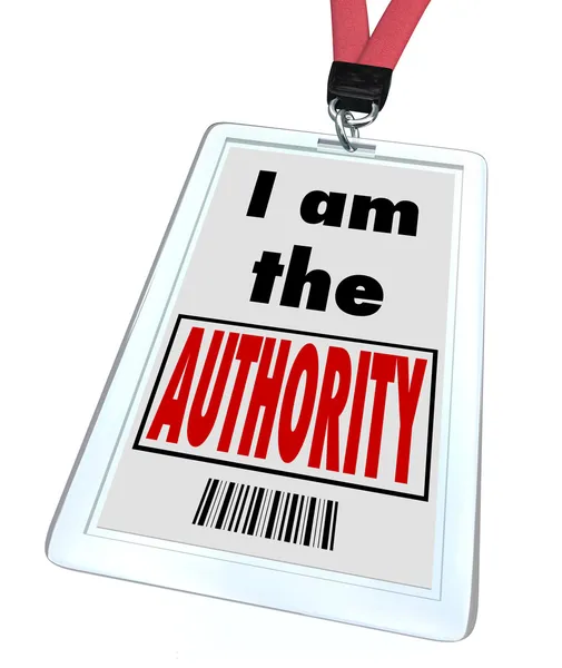 I am the Authority Badge Top Knowledge Expert — Stock Photo, Image