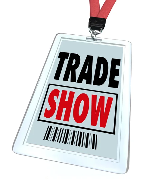 Visa konventionen badge handelsregistret för konferens eller event — Stockfoto