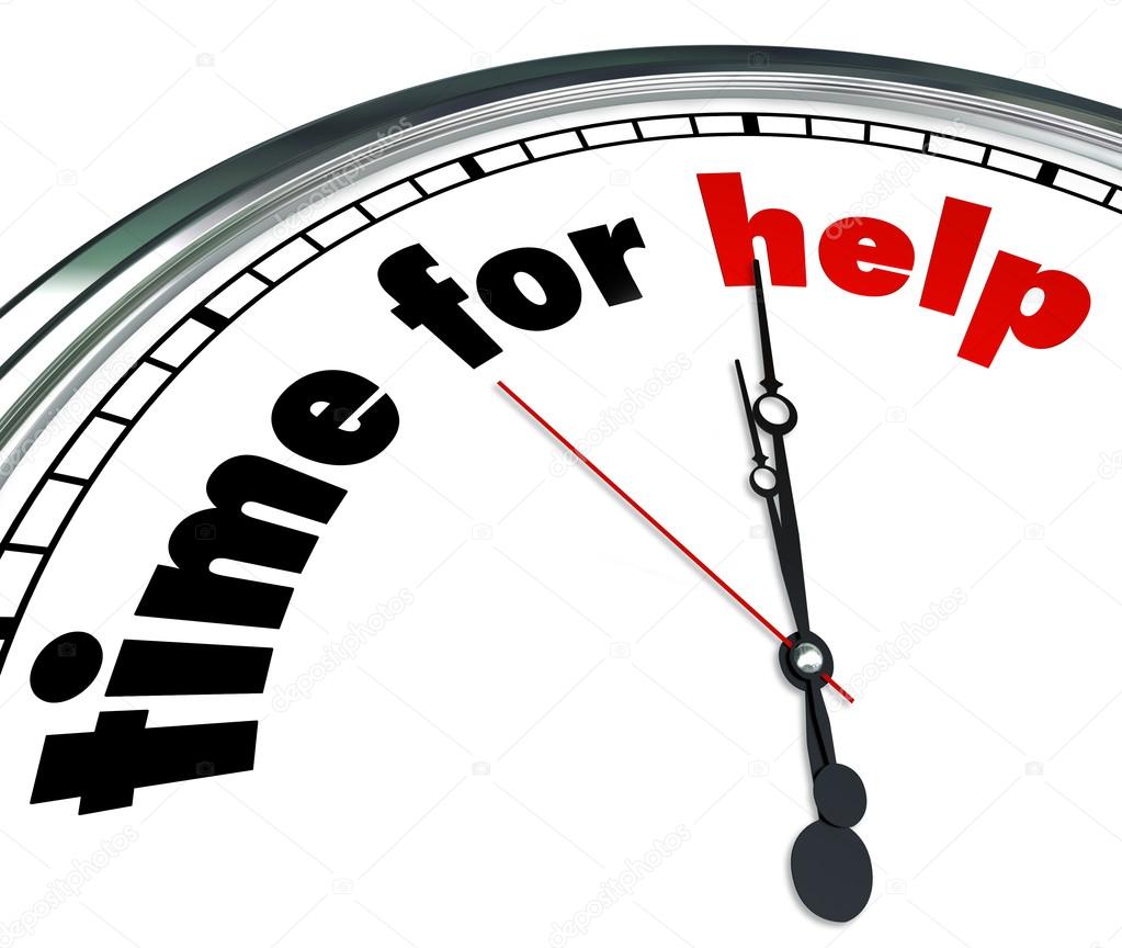 Time for Help Clock Countdown Fundraiser Charity