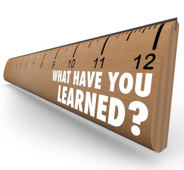 What Have You Learned Ruler Recap Feedback Review clipart