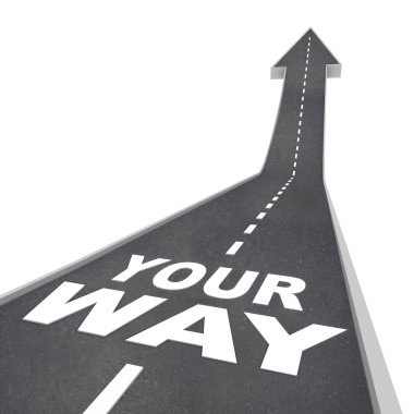 ilerlemeye yol yol ok yönünü
