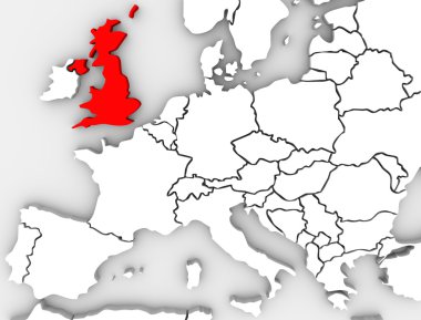 İngiltere İngiltere'de harita Kuzey Avrupa Büyük Britanya
