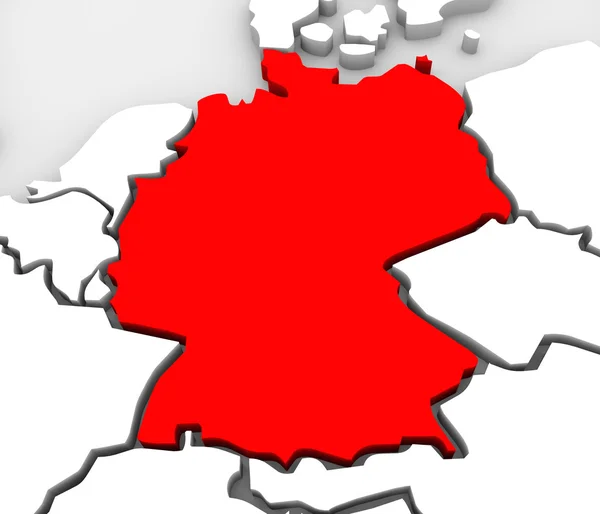 Deutschland abstrakte Karte europäische Region deutsches Land europäisch — Stockfoto