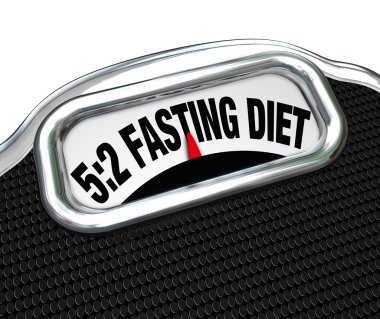 5:2 Fasting Diet Words on Scale Lose Weight clipart