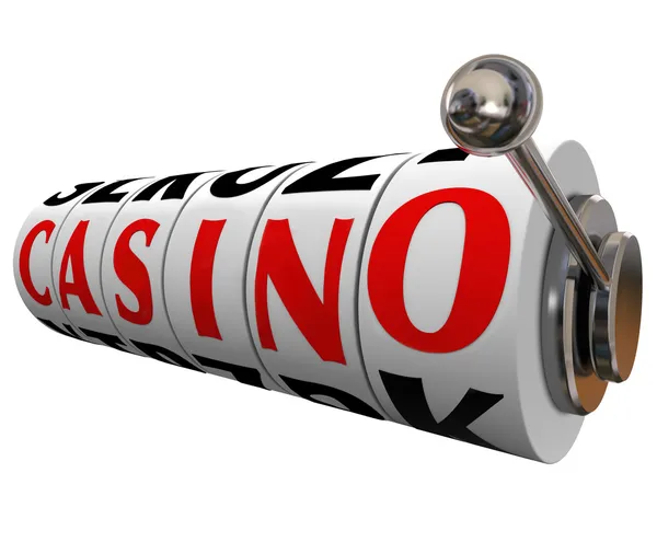 Casino woord slotmachine wielen gokken wedden — Stockfoto