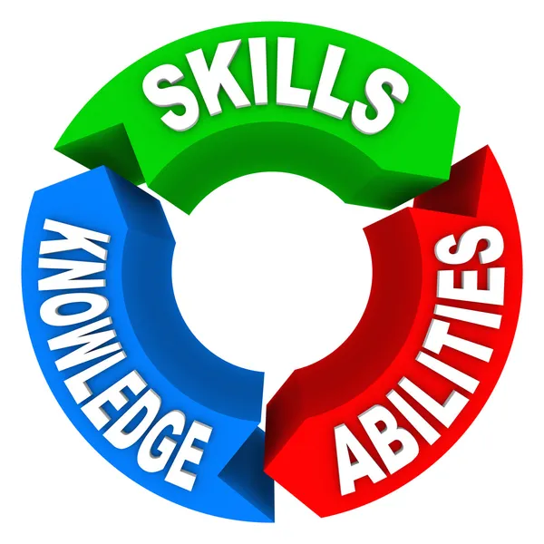 Skills Knowledge Ability Criteria Job Candidate Interview — Stock Photo, Image
