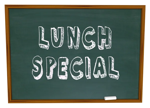 Lunch Special - Words on Restaurant Chalkboard Advertising — Stock Image Lunch Special - Words on Restaurant Chalkboard Advertising Royalty Free Stock Images
