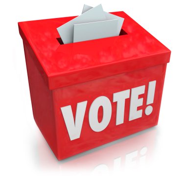 Vote Word Ballot Box Election Democracy clipart