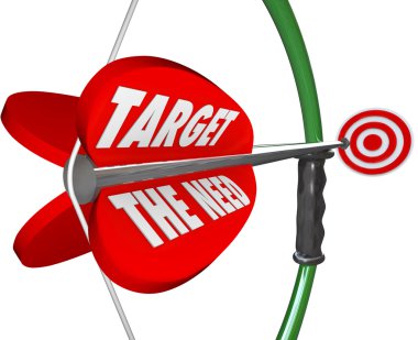 Target The Need Bow and Arrow Serving Customers Wants clipart