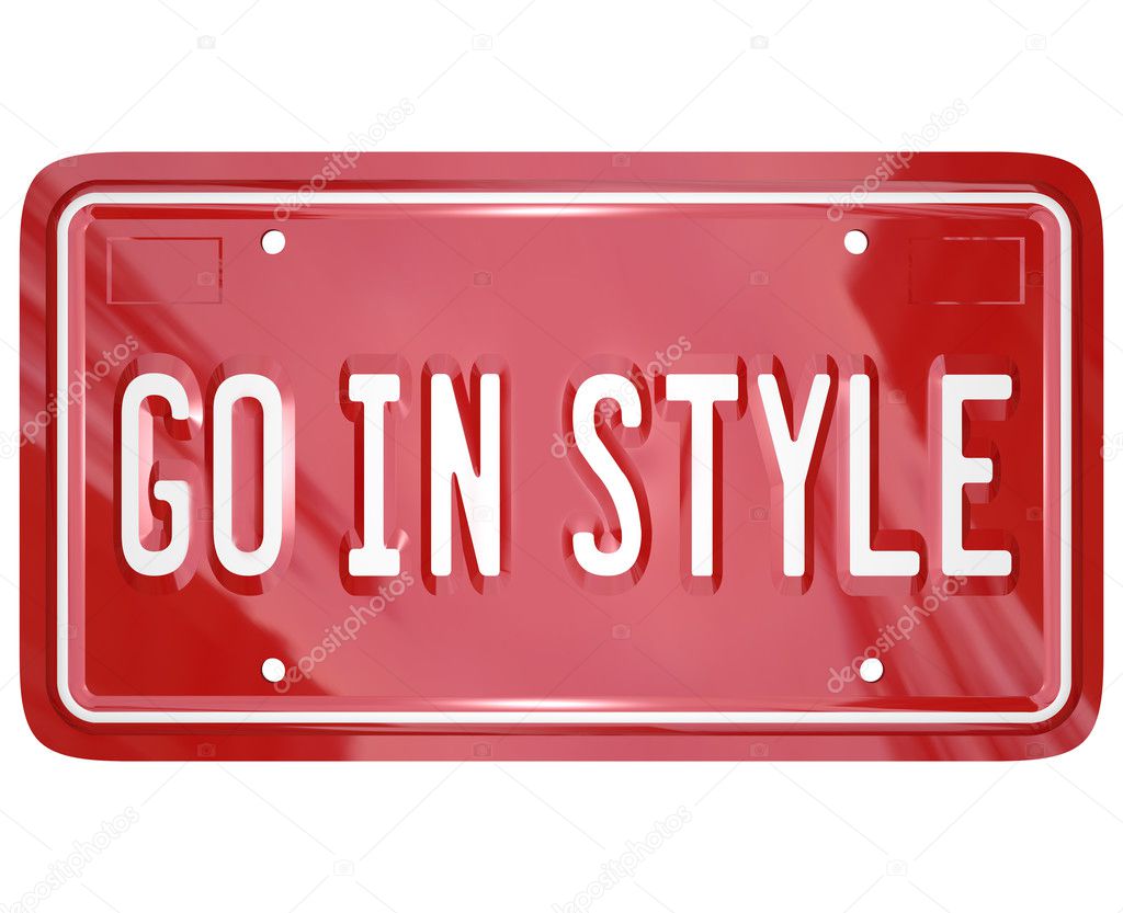 Go In Style Vanity License Plate Car Automobile Vehicle