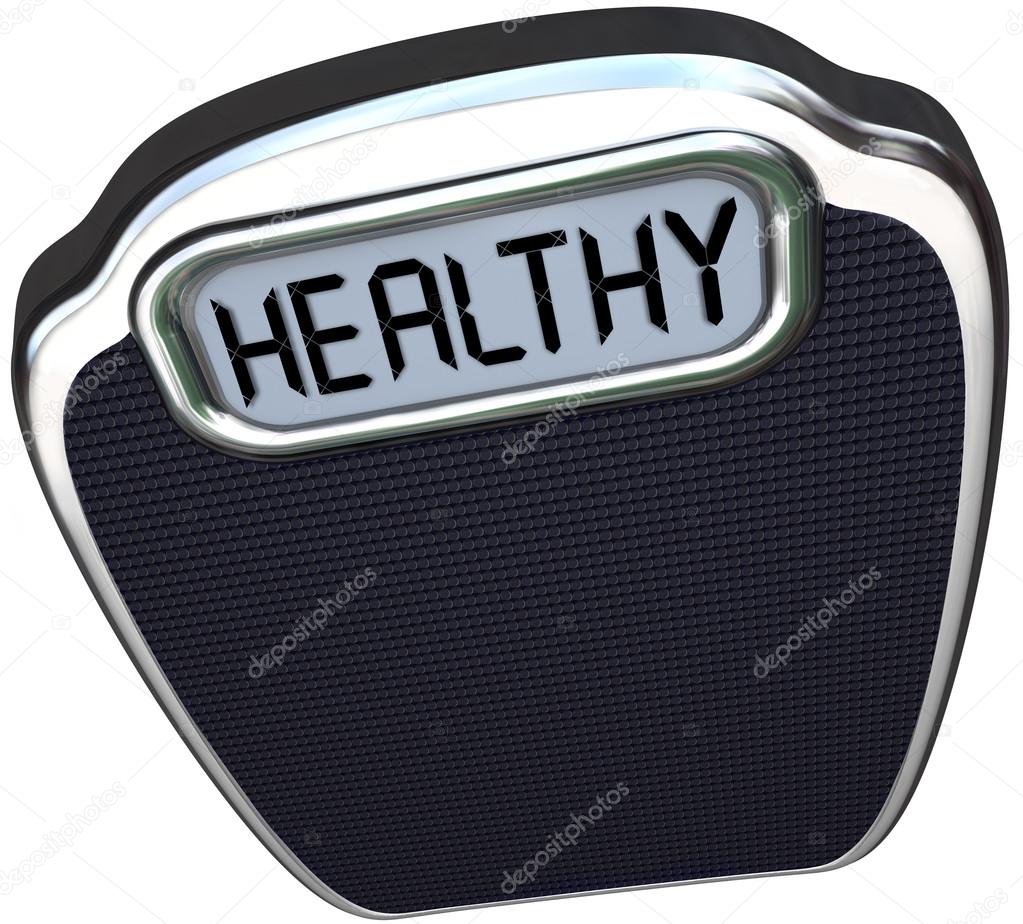 Healthy Word Scale Wellness Health Care Lose Weight